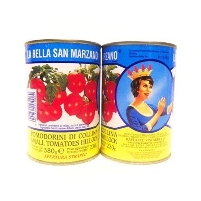 La Bella San Marzano - Italian Cherry Tomatoes (Pomodorini di Collina), (6)- 14.5 oz. Cans