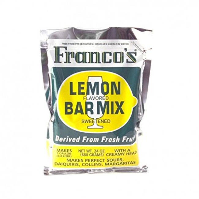 Franco's Margarita Cocktail Bar Mix (Lemon, 24)