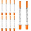 10 Pack 1ml Dispensing Measuring Tools, Plastic Syringes,Individually Sealed Lab Accessories, Pet Liquid Feeding Tools