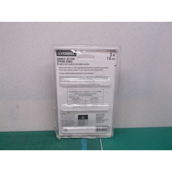 3 in. Square Oil-Rubbed Bronze Double-Action Spring Door Hinge