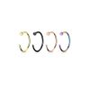 PiercedOff Black PVD over Titanium Nose Ring - Thickness 20GA (0.8mm) / Diameter 10mm