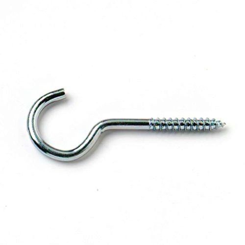 Merriway® BH01149 (10 Pcs) Zinc Plated Steel Screw-In Ceiling Hooks, 55 mm (2.1/8 Inch) - Pack of 10 Pieces