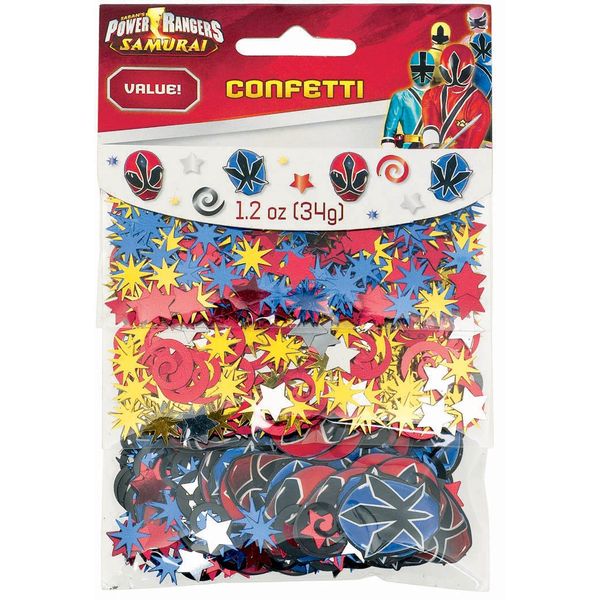 Power Rangers Samurai Value Pack Confetti Party Hit Foil Shiny