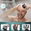 kensen 7D Head Shaver, 5 in 1 Bald Head Shavers for Men, Head Electric Razor with Nose Hair Sideburns Trimmer, Waterproof Wet/Dry Mens Grooming Kit, LED Display, USB Rechargeable, Gifts Travel Case