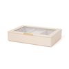 Francfranc Stacking Jewelry Box with Display Lid, White