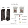 Perfect Curve CapRack18 Over-The-Door Cap Organizer, Two Straps, Holds Up To 18 Caps, Black