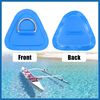 A ABSOPRO 4pcs D Ring Patch PVC Stainless Steel Triangle Shape Blue for Kayak Item Replacement