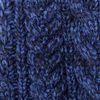 Aran Traditions Navy Blue Cable Wrap Button Scarf(Size: One Size)