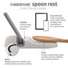 Farberware 5247629 Pro Spoon Rest with Tablet Holder, one size, White
