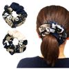 Merrow Store Scrunchie Cat Hair Accessory Cat Pattern One Size, Baby Pink