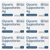 Glycerin Suppositories 4g 12's x 6 Packs - 72 Suppositories