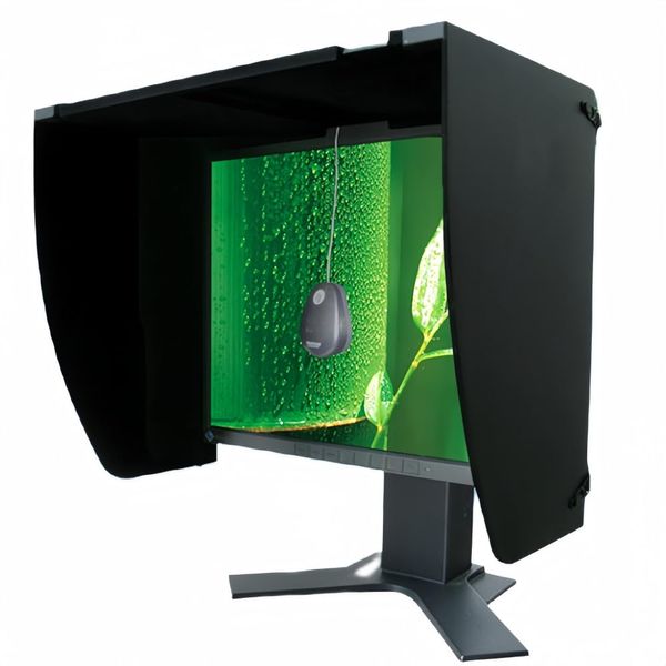 FOKE Monitor Hood Computer Sun Shade for PC Blackout Portable Sunshade Cover for Laptops Laptop Computer Blackout Privacy Shield Foldable Portable Anti-Glare 17-28 Inches Adjustable Universal Frame