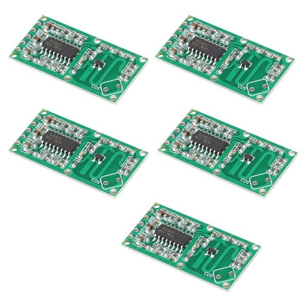 VKLSVAN 5pcs RCWL-0516 Switch Module Human Induction Board Detector Microwave Radar Sensor