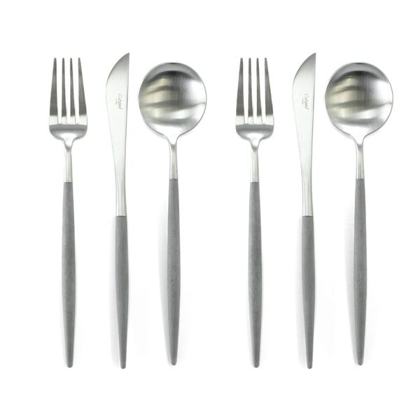 Cutipol GOA Gray Dinner Set (2 Knives, 2 Forks, 2 Spoons) with Presentation Box