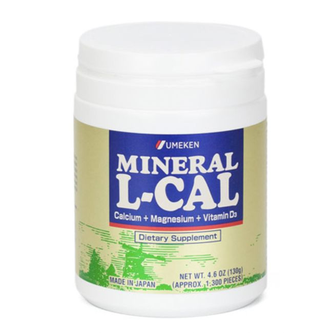 Umeken Mineral L-Cal (1,300) Calcium Enriched w/ Magnesium,Vitamin D3 2month