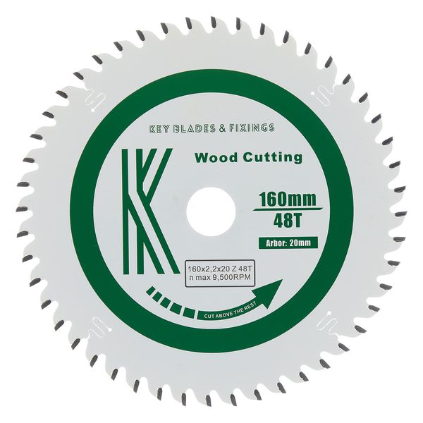 2204 - Key Blades 160mm x 20mm x 2.2mm 48 Tooth Track Circular Saw Blade Fits Festool Plunge saw TS55 TSC55