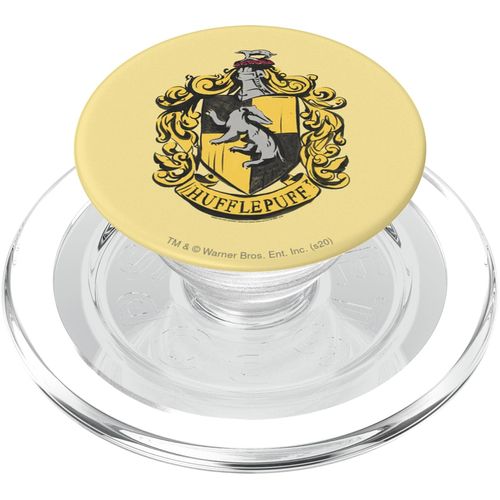 Harry Potter Drawn Hufflepuff Crest PopSockets MagSafe PopGrip for iPhone