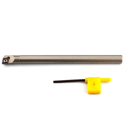 YUFUTOL 1/2"*7" Lathe Internal Boring Bar, Right-Hand Sclcr Turning Tool Holder with 1PC Indexable Carbide Turning Insert CCMT09T304(CCMT32.5)