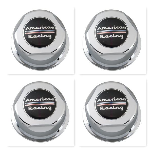 4 Pack American Racing 1307100 Chrome Wheel Center Cap