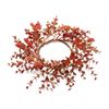 Orange Eucalyptus and Hops Candle Ring / Wreath 4.5" Inner Autumn Fall