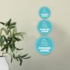 Circle Plus Hydration Station Wall or Door Sign | Easy Installation | Business & Studio Signage - Medium