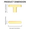 kakapola 10 Pack Brushed Gold Cabinet Knobs Gold Pulls Cabinet Handles Kitchen Cabinet Hardware Drawer Pulls for Cupboard Bathroom