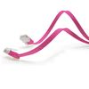 1aTTack.de 20m Magenta Cat.6 Flat Network Cable - Ultra Flat, Slim Micro, Gigabit LAN (RJ45)