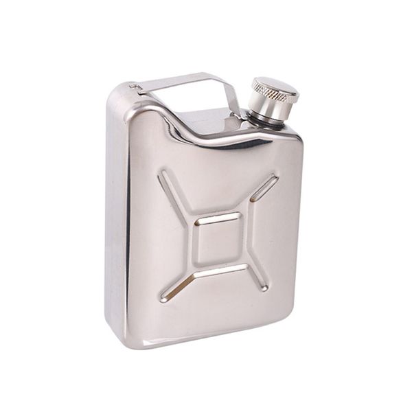 YSFSootie 5oz Stainless Steel Oil Jerry Can Liquor Hip Flask Pocket Whiskey Flask Flagon for Men Climbing Bar Party Drinker