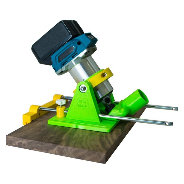 Trim Router Jig for Creating Naguri Texture in Woodworking