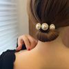 88flix Chignon Maker Deft Van Bun Hair Maker Ribbon Defft Band Hair Access Defft Band (Pearl White)