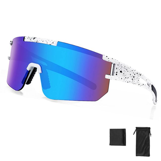 ZHABAO Polarisierte Sport-Sonnenbrille für Damen und Herren, coole Brille für Outdoor-Baseball, Radfahren, Laufen, Angeln, Golf(C03)