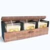 6 x Triple Box Plated Bamboo