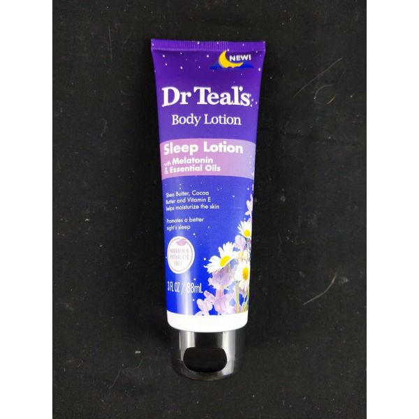 Dr Teal's Body & Sleep Lotion 3 Fl Oz With Melatonin & Essential Oils