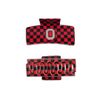 Ohio State® Logo Claw Clips (Checkered)