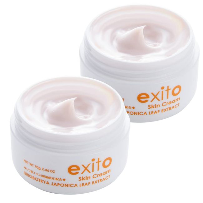 [Value Set of 2] Exsheet Skin Cream 2.5 oz (70 g) x 2 Packs (Loquat Leaf Extract Moisturizing Cream)