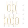 Plate Hangers for Wall for 6-8 inch, 5 Pack, Gold