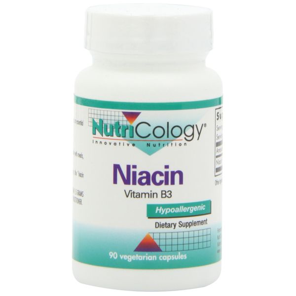 Nutricology Niacin (VIT B3), Vegicaps, 90-Count