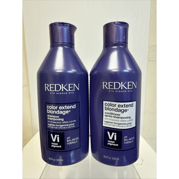 REDKEN Color Extend BLONDAGE Violet  Shampoo & Conditioner 16.9 Oz Duo