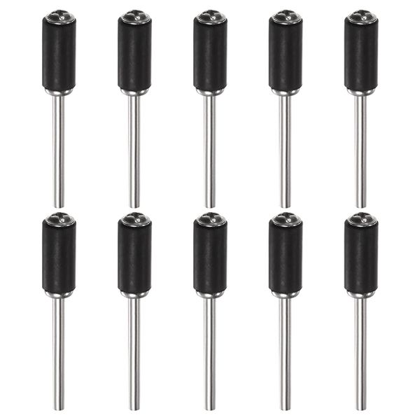 uxcell 10pcs Sanding Drum Rubber Mandrel 6mm 2.35mm Shank Sanding Sleeve Holder for Drum Sander Rotary Grinder