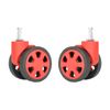 Kobeleen Durable Replacement Luggage Wheels, 2 Inch Polyurethane, Quiet Operation, Multi-Surface Versatility, 2 Pack Swivel Casters