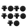 uxcell Rivet Clips Fasteners Black Plastic Rivets Compatible with Honda 10 Pcs