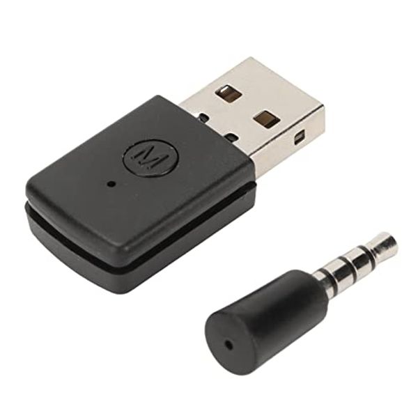 Bluetooth Receiver Transmitter Adapter, for PS5, USB Wireless Bluetooth Dongle, for Bluetooth Headset Microphones, 3.5mm Plug, Plug and Play