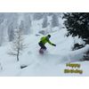 Snowboarding Birthday Card