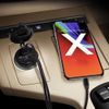 USB Fast Car Charger Type-C QC3.0 Power Charging Socket LED Digital Voltmeter US