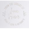 Library Book Embosser Seal Stamp Personalized Customized 1 x 5/8" (Open Book)