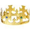 Plastic Jeweled King's Crown (gold) Party Accessory  (1 count) (1/Pkg)