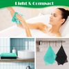 Windspeed 2Pcs African Body Exfoliating Net Long, Deep Cleaning African Net Bathing Sponge, Mesh Back Scrubber Skin Smoother for Women Men Shower/Stocking Stuffer(80x30cm) (Black+Green)