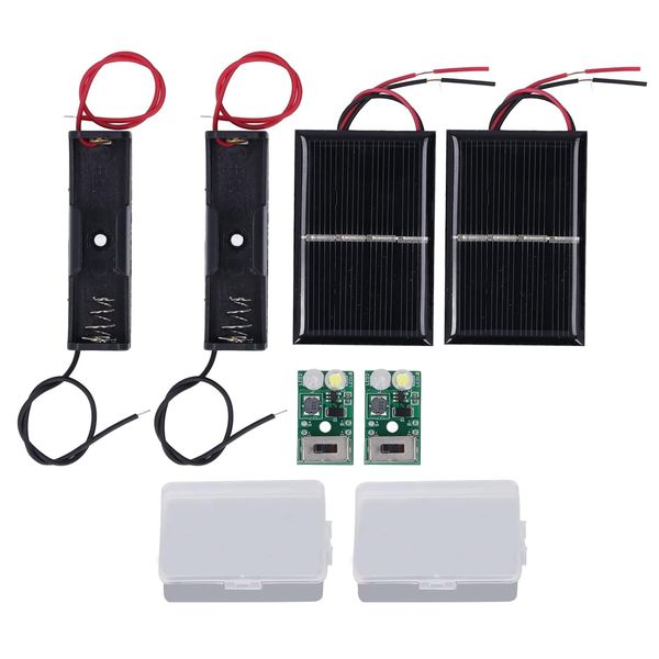 CYTGOUPER Solar Light Control Panel Set,1.2V Solar Light Control Panel Kit，DIY Sollar Panel Satellite Kit PCB Panels for Sollar Lamps