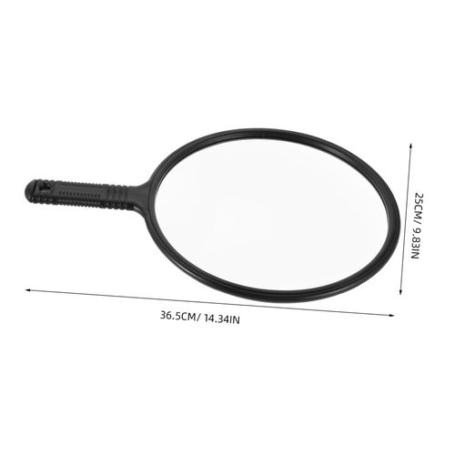 PACKOVE Large Hand Mirror for Hairdressing Handheld Barber Mirror with Handle for Professional Personal Use Reflection for Easy Styling Makeup for Salon