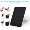 Solar Panel for Security Camera,5W USB Solar Panel for Cameras DC 5V,Camera Solar Panel Charger Micro USB & USB-C & DC,IP65 Waterproof Solar Panels with 9.8ft Cable,Adjustable Security Mount(2 Pack)